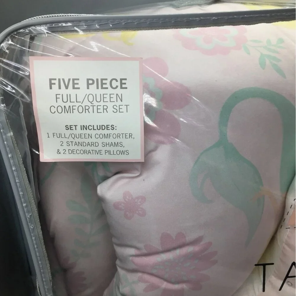9pc Mermaid FULL Comforter Pillow SHEET Set Ocean Pink Tabitha Webb Designer